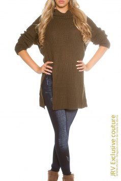 Pulover Miruna Khaki - Magazin online haine de dama Fashion
