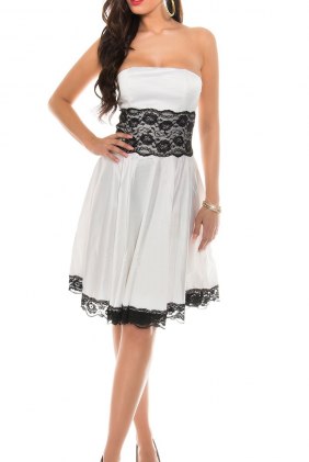 Rochie eleganta Juliette White din Colectia de SCOASE DIN STOC