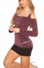 BLUZE - Bluza cu glitter Rasha Violet