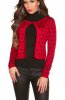 CARDIGANE / PONCHO - Cardigan Polka Dot Red