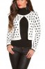 CARDIGANE / PONCHO - Cardigan Polka Dot White