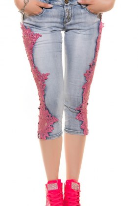 Blugi Eka Pink din Colectia de PANTALONI SCURTI