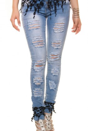 Blugi Kyra Black din Colectia de PANTALONI / BLUGI