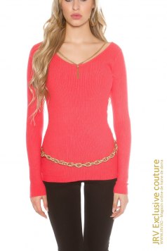 Pulover Greta Coral - Magazin online haine de dama Fashion