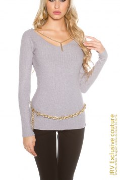 Pulover Greta Grey - Magazin online haine de dama Fashion