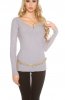 PULOVERE / CARDIGANE - Pulover Greta Grey