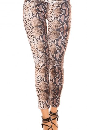Pantaloni Print Snake din Colectia de PANTALONI / BLUGI