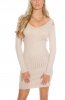 ROCHII TRICOT - Rochie tricot Sheba Beige