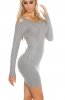 ROCHII TRICOT - Rochie tricot Sheba Grey