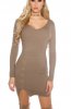 ROCHII TRICOT - Rochie tricot Denyse Cappuccino
