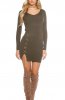 ROCHII TRICOT - Rochie tricot Denyse Khaki