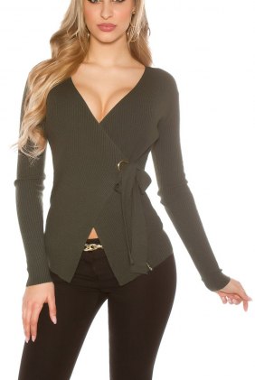 Pulover Roshan Khaki din Colectia de PULOVERE / CARDIGANE