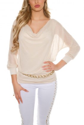 Bluza Nawar Beige din Colectia de BLUZE