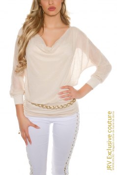 Bluza Nawar Beige - Magazin online haine de dama Fashion