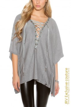 Poncho Deliah Grey - Magazin online haine de dama Fashion
