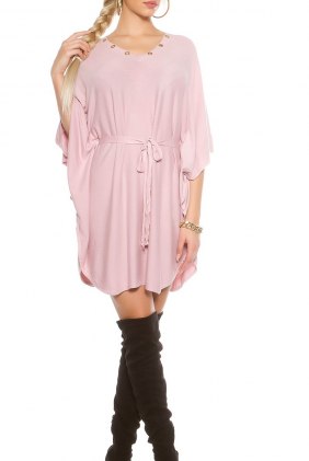 Rochie tricot Emory Antique Pink din Colectia de ROCHII TRICOT