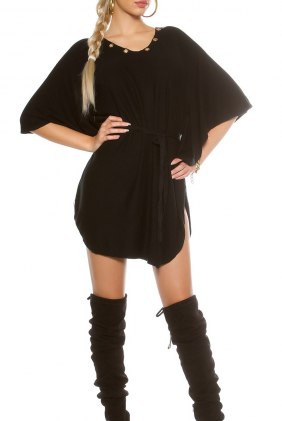 Rochie tricot Emory Black din Colectia de ROCHII TRICOT