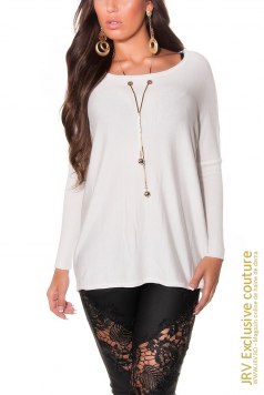 Pulover Ilya Cream - Magazin online haine de dama Fashion