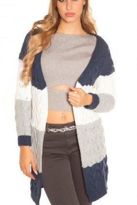 Cardigan Efyna Blue din Colectia de CARDIGANE / PONCHO