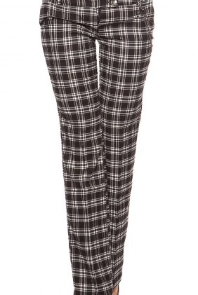 Pantaloni Myra Black-White din Colectia de PANTALONI / BLUGI