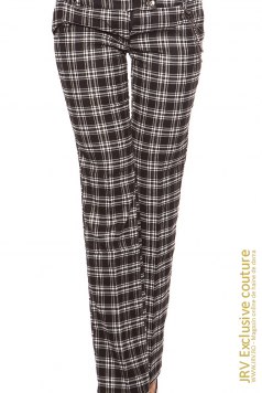 Pantaloni Myra Black-White - Magazin online haine de dama Fashion