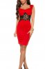 ROCHII ELEGANTE - Rochie eleganta cu dantela Mamon Red