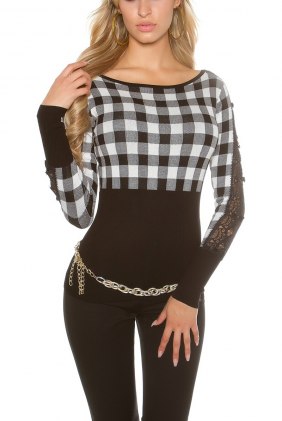 Pulover Rany Black din Colectia de PULOVERE / CARDIGANE