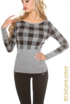 Pulover Ynga Grey - Magazin online haine de dama Fashion