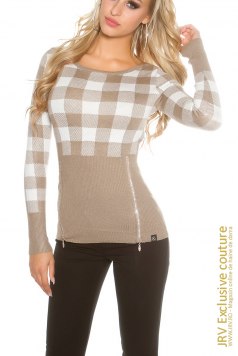Pulover Ynga Cappuccino - Magazin online haine de dama Fashion