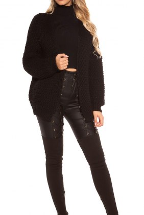 Cardigan Kinga Black din Colectia de CARDIGANE / PONCHO