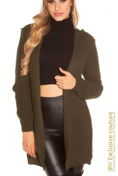 Cardigan Torra Khaki - Magazin online haine de dama Fashion