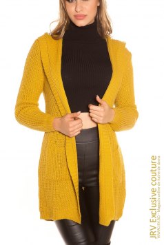 Cardigan Torra Mustard - Magazin online haine de dama Fashion