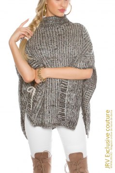 Poncho Savya Black - Magazin online haine de dama Fashion