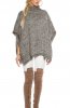 CARDIGANE / PONCHO - Poncho Savya Black