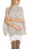 CARDIGANE / PONCHO - Poncho Savya Grey