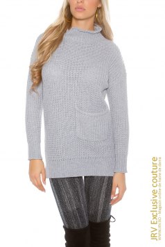Pulover Yulissa Grey - Magazin online haine de dama Fashion