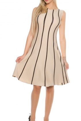 Rochie tricot Myla Beige din Colectia de ROCHII TRICOT