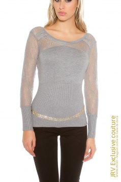 Pulover Tora Grey - Magazin online haine de dama Fashion