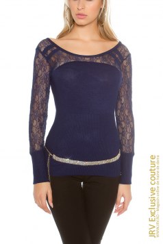 Pulover Tora Dark Blue - Magazin online haine de dama Fashion