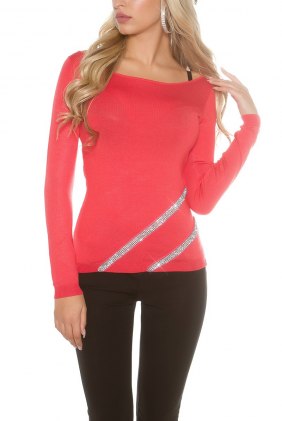 Pulover Chloe Coral din Colectia de PULOVERE / CARDIGANE