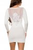 ROCHII TRICOT - Rochie tricot Rose Cream