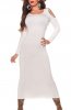 ROCHII TRICOT - Rochie tricot Hellena Cream
