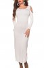ROCHII TRICOT - Rochie tricot Hellena Cream