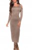 ROCHII TRICOT - Rochie tricot Hellena Brown