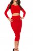 FUSTE - Fusta tricot Dya Red