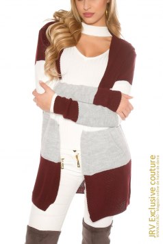Cardigan Sabah Bordeaux - Magazin online haine de dama Fashion