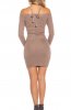 ROCHII TRICOT - Rochie tricot Ignatia Cappuccino