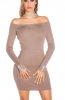 ROCHII TRICOT - Rochie tricot Ignatia Cappuccino