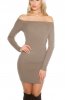 ROCHII TRICOT - Rochie tricot Fabyenne Cappuccino