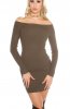 ROCHII TRICOT - Rochie tricot Fabyenne Khaki
